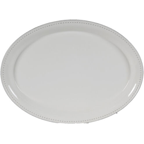 Signature 21.2 inch Gloss White Serving Platter