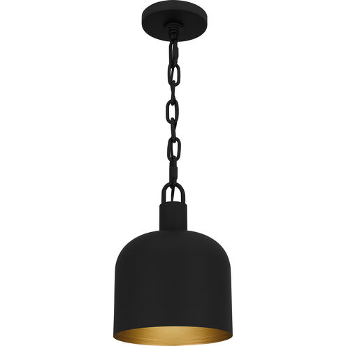 Piccolo 1 Light 8 inch Matte Black Mini Pendant Ceiling Light, Small