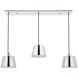Nota 3 Light 41 inch Chrome Pendant Ceiling Light
