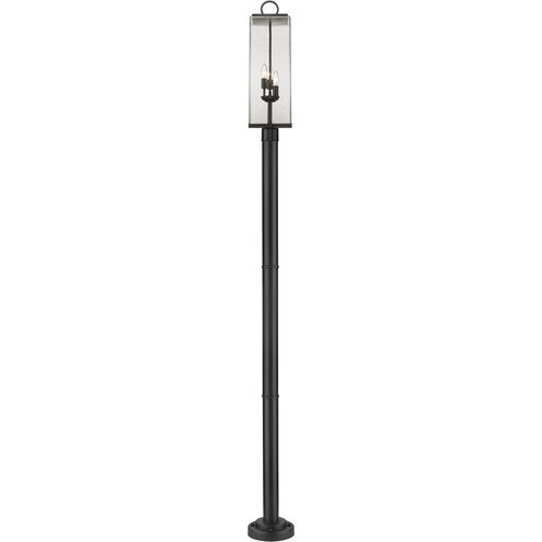 Sana 3 Light 100.25 inch Black Outdoor Post Mounted Fixture
