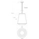 Desert Flyer 3 Light 16 inch Satin Brass with Medium Walnut Foyer Ceiling Light