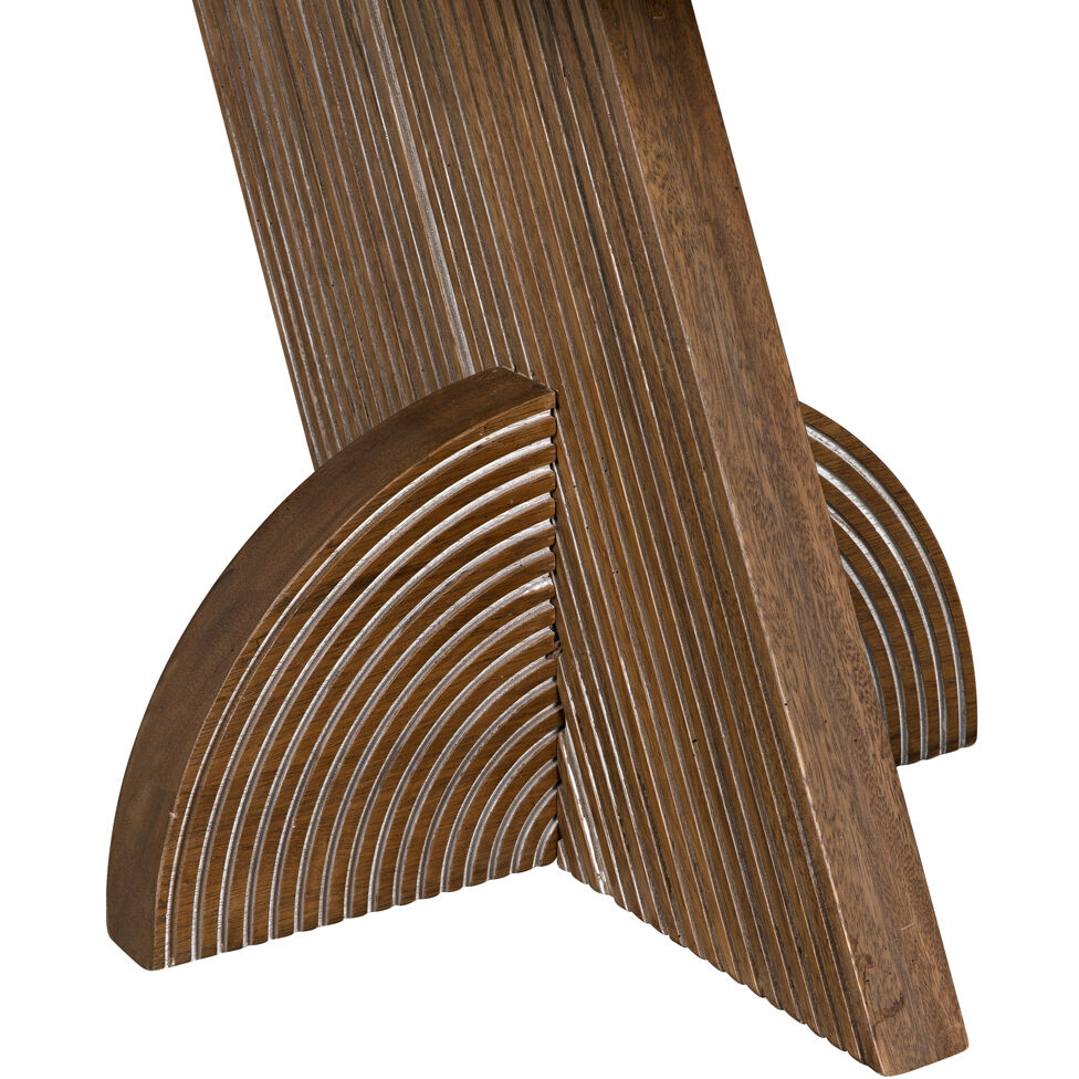 Saturn 29 X 28 inch Dark Walnut Side Table