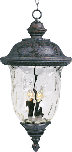 Carriage House VX 3 Light 13 inch Oriental Bronze Outdoor Hanging Lantern