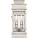 Chapman & Myers Linear Lantern 2 Light 12 inch Polished Nickel Outdoor Wall Lantern