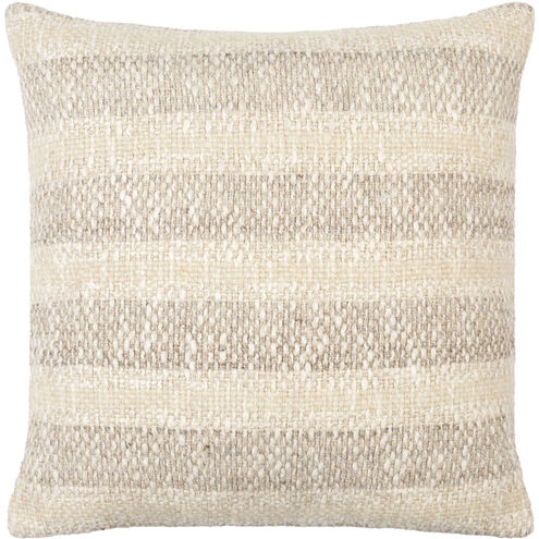 Nicki 18 X 18 inch Pearl / Ash / White / Off-White / Natural Accent Pillow
