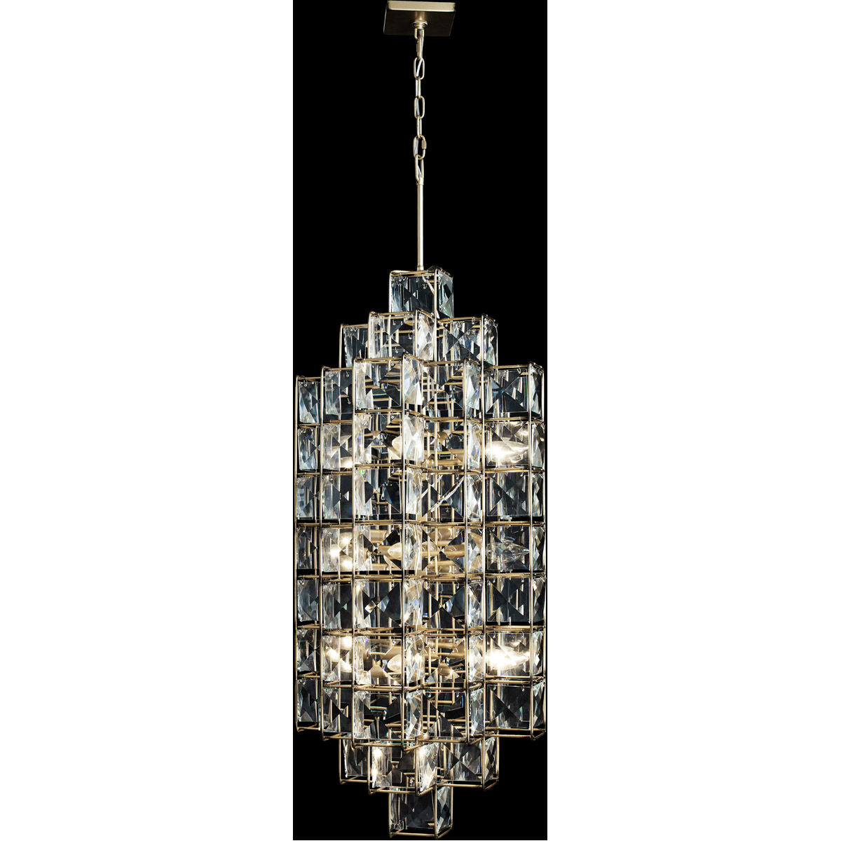 Cubic 14 Light 18.5 inch Calypso Gold Foyer Pendant Ceiling Light