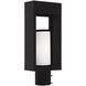 Bleecker 1 Light 17 inch Black Outdoor Post Top Lantern