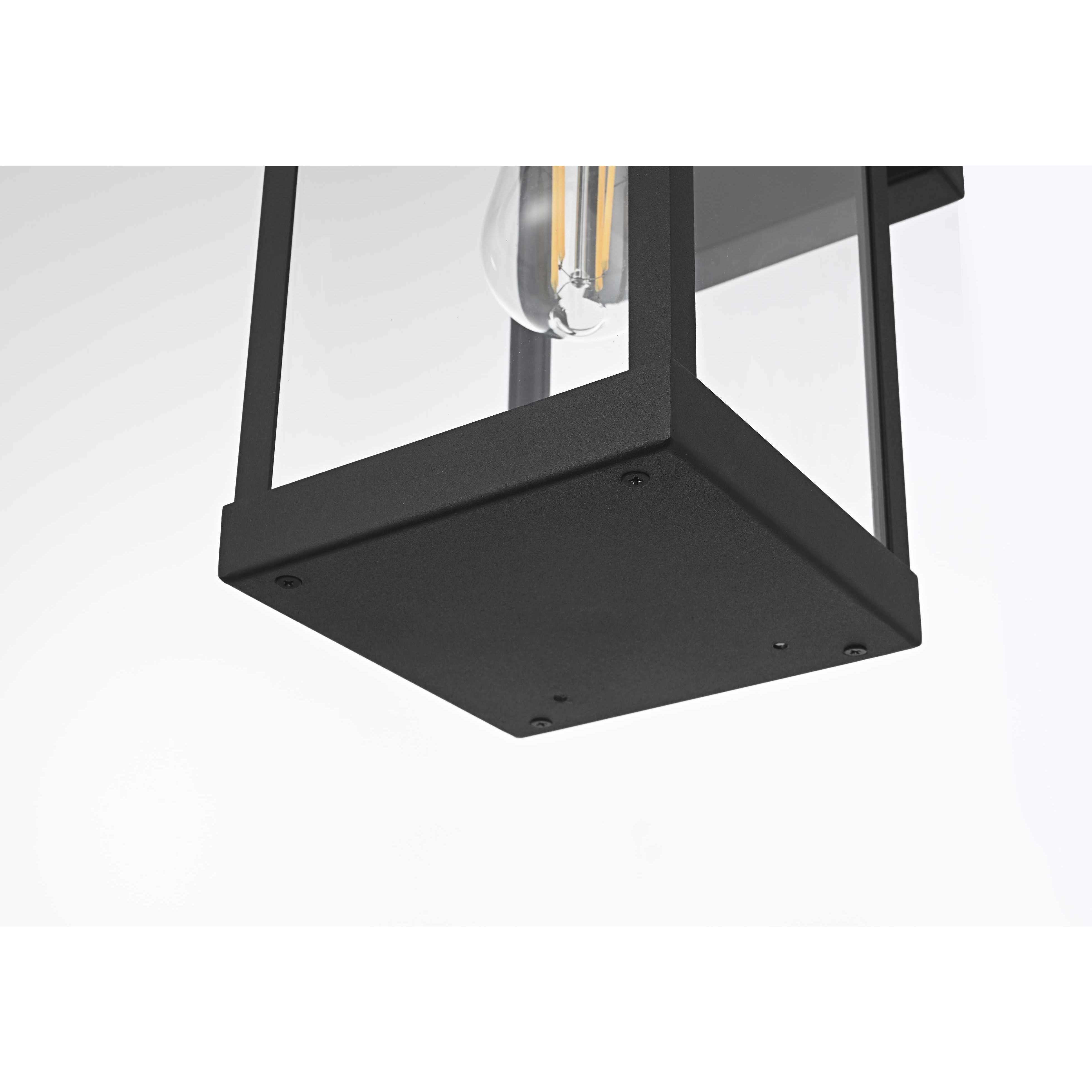 Peter 1 Light 14 inch Black Outdoor Wall Sconce