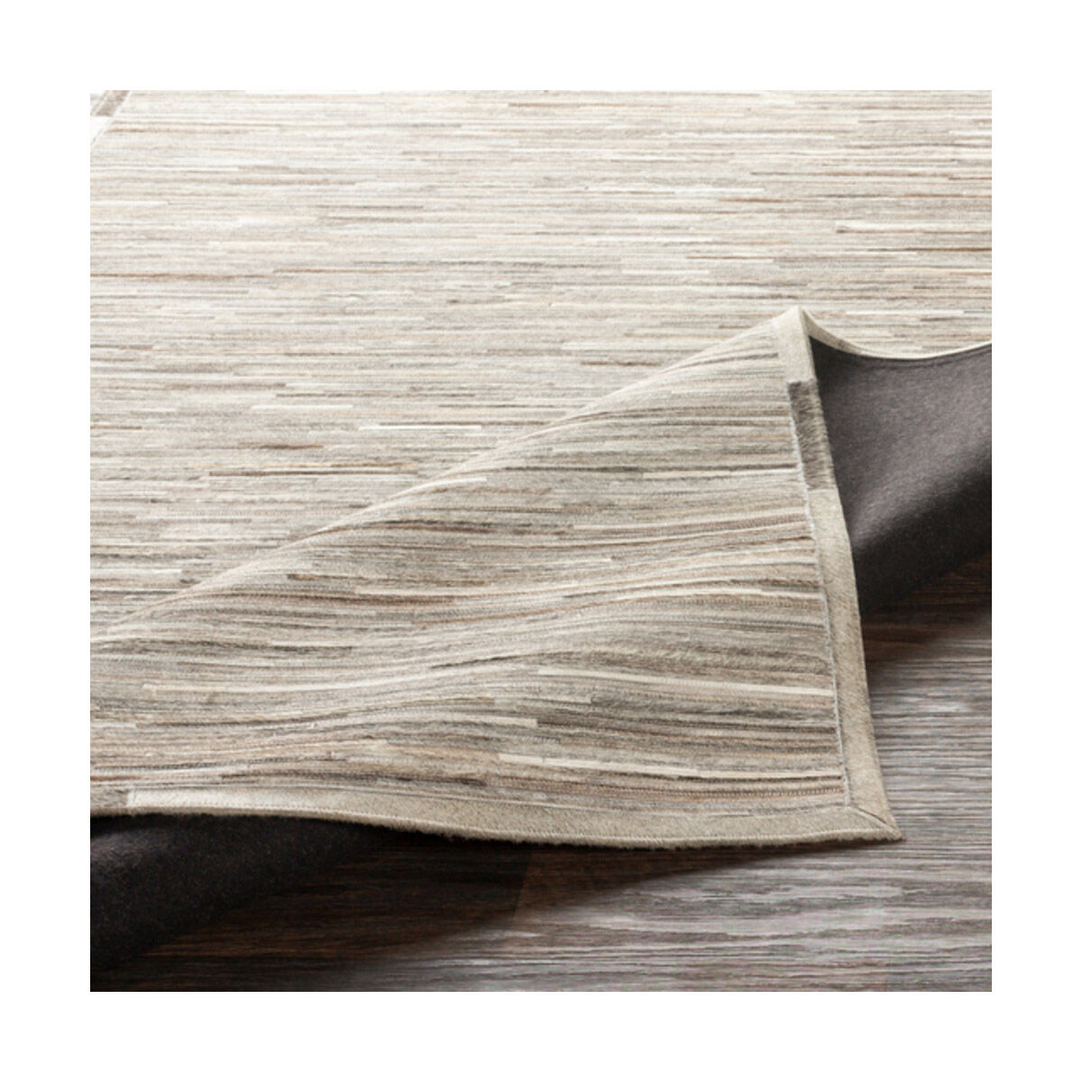 Zander 36 X 24 inch Medium Gray/Dark Brown/Black/Ivory/Wheat Rugs