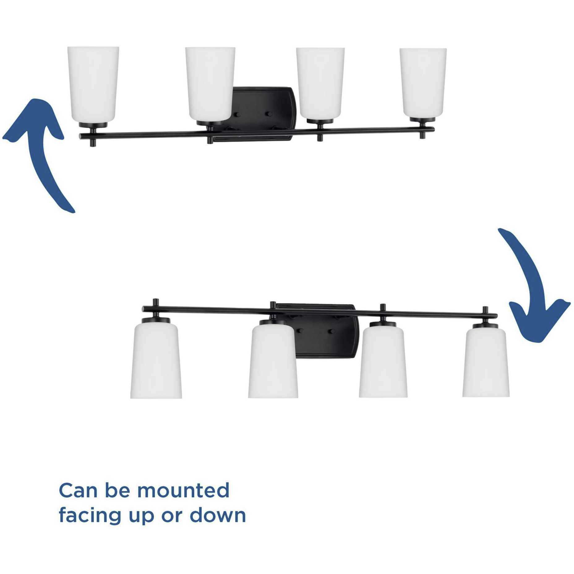 Adley 4 Light 32 inch Matte Black Bath Vanity Light Wall Light