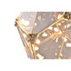 Canada 9 Light 12 inch Gold Chandelier Ceiling Light