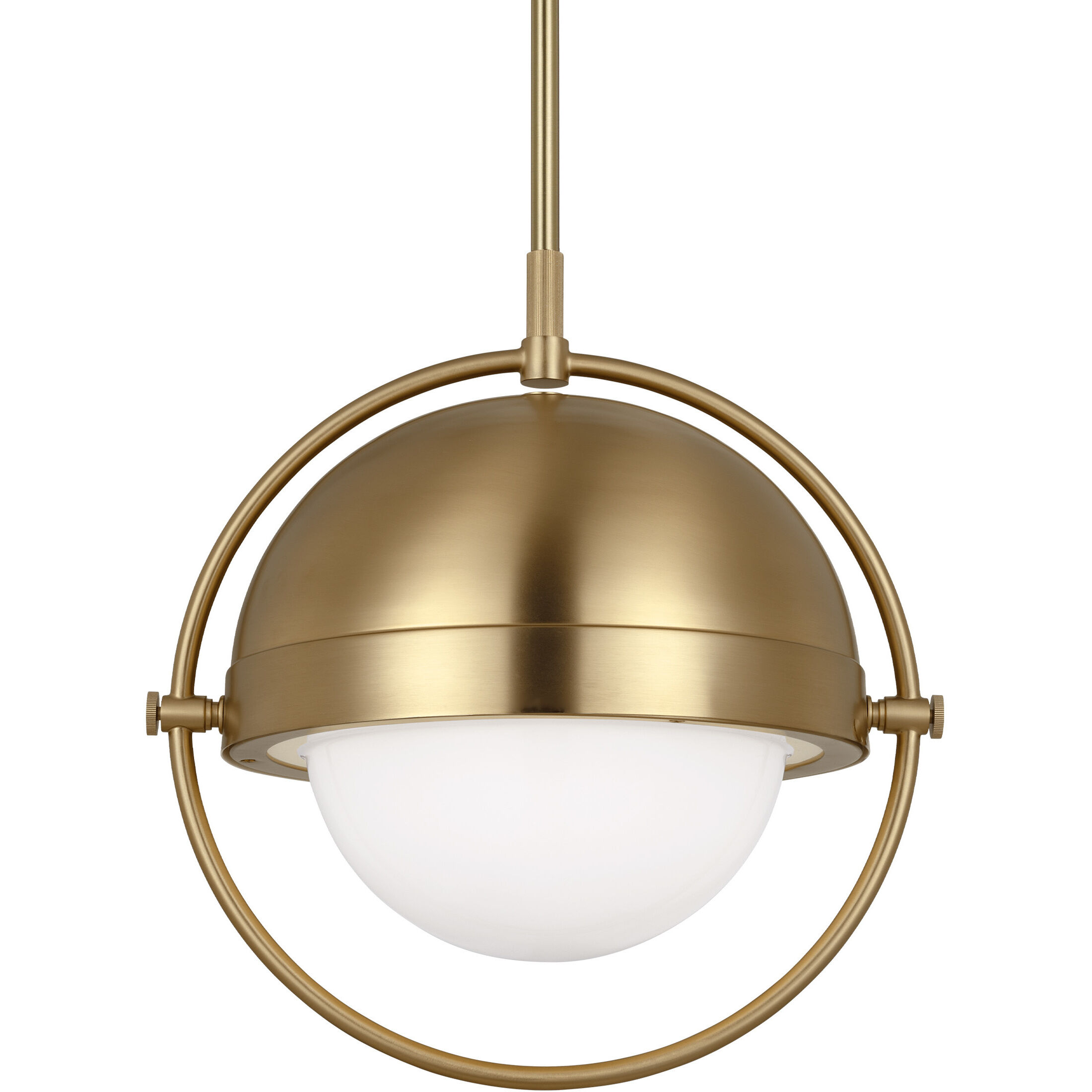 TOB by Thomas O'Brien Bacall Pendant Ceiling Light in Burnished Brass