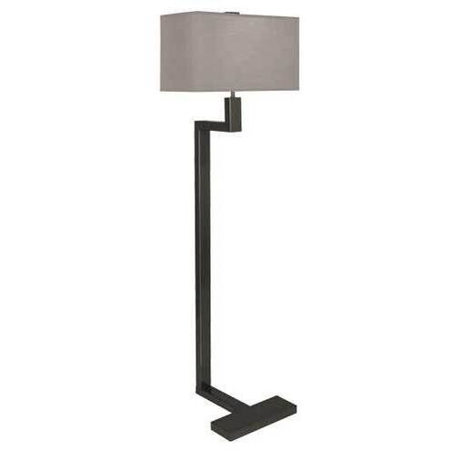 Doughnut 53.25 inch 100.00 watt Deep Patina Bronze Floor Lamp Portable Light in Smoke Gray