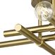 Arya 4 Light 20.12 inch Brushed Gold Semi-Flush Mount Ceiling Light, Design Series