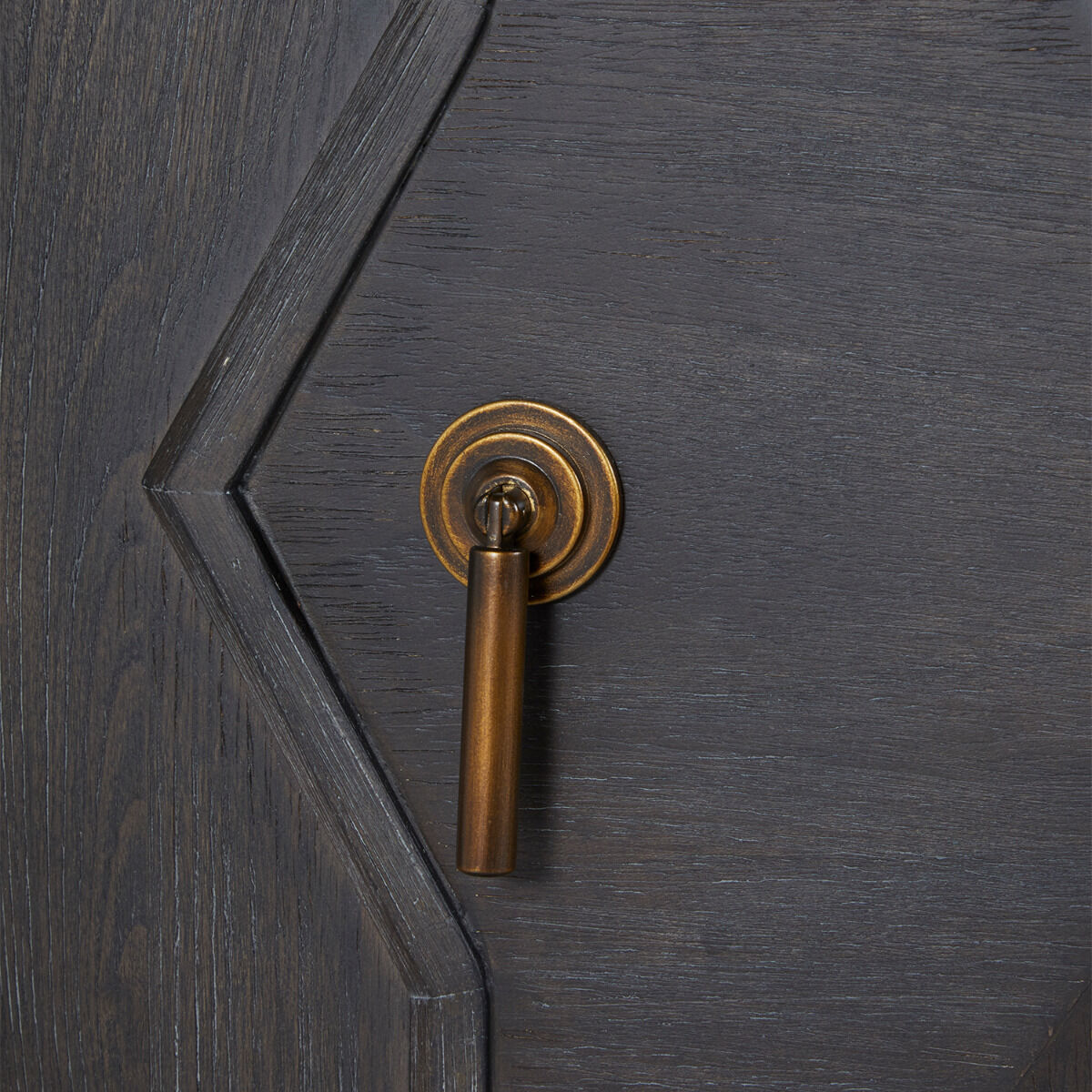 Ezekiel Cerused Forest Black / Antique Bronze Cabinet