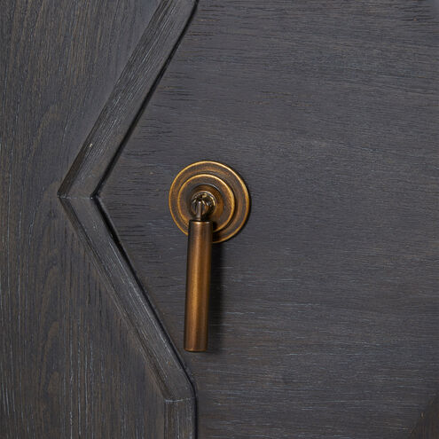 Ezekiel Cerused Forest Black / Antique Bronze Cabinet