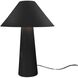 Portable 21.5 inch 60.00 watt Gloss Black and Matte White and Brushed Brass Portable Lamp Portable Light