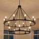Middleton 15 Light 45 inch Matte Black Chandelier Ceiling Light, Essentials