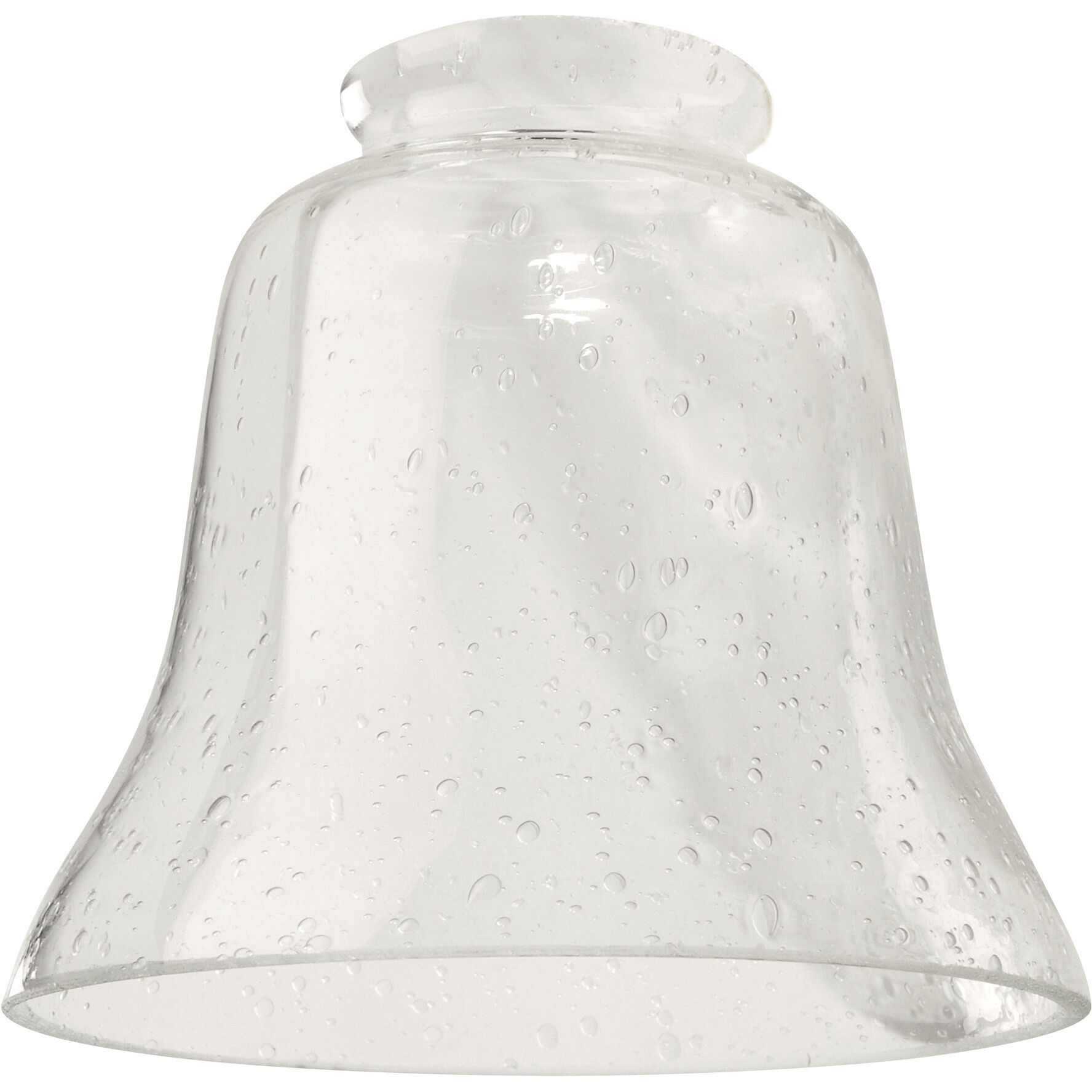 Signature Clear Seeded Fan Glass, Bell
