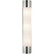 Willard 3 Light 4.38 inch Polished Nickel Bath Vanity Light Wall Light in Opal Glass