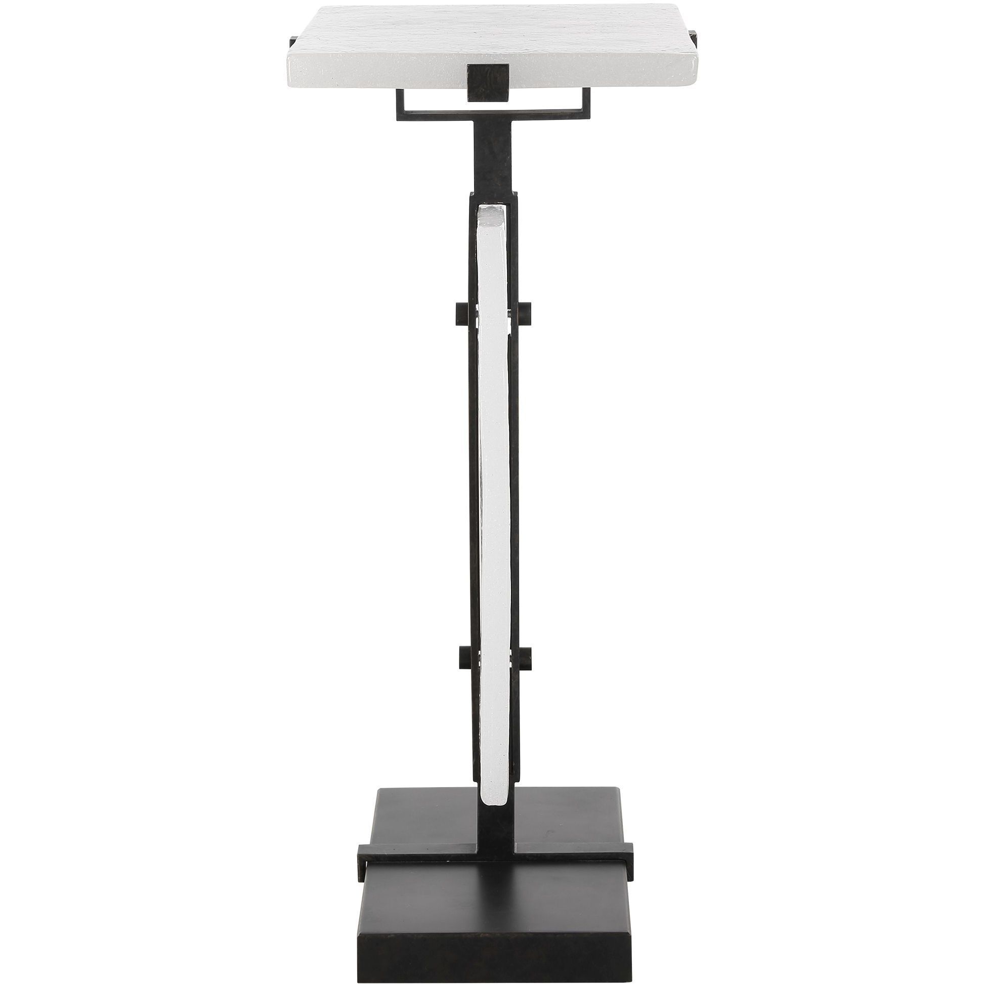 Elements Bubble 24 X 16.5 inch Aged Bronze and Bubble Glass Accent Table