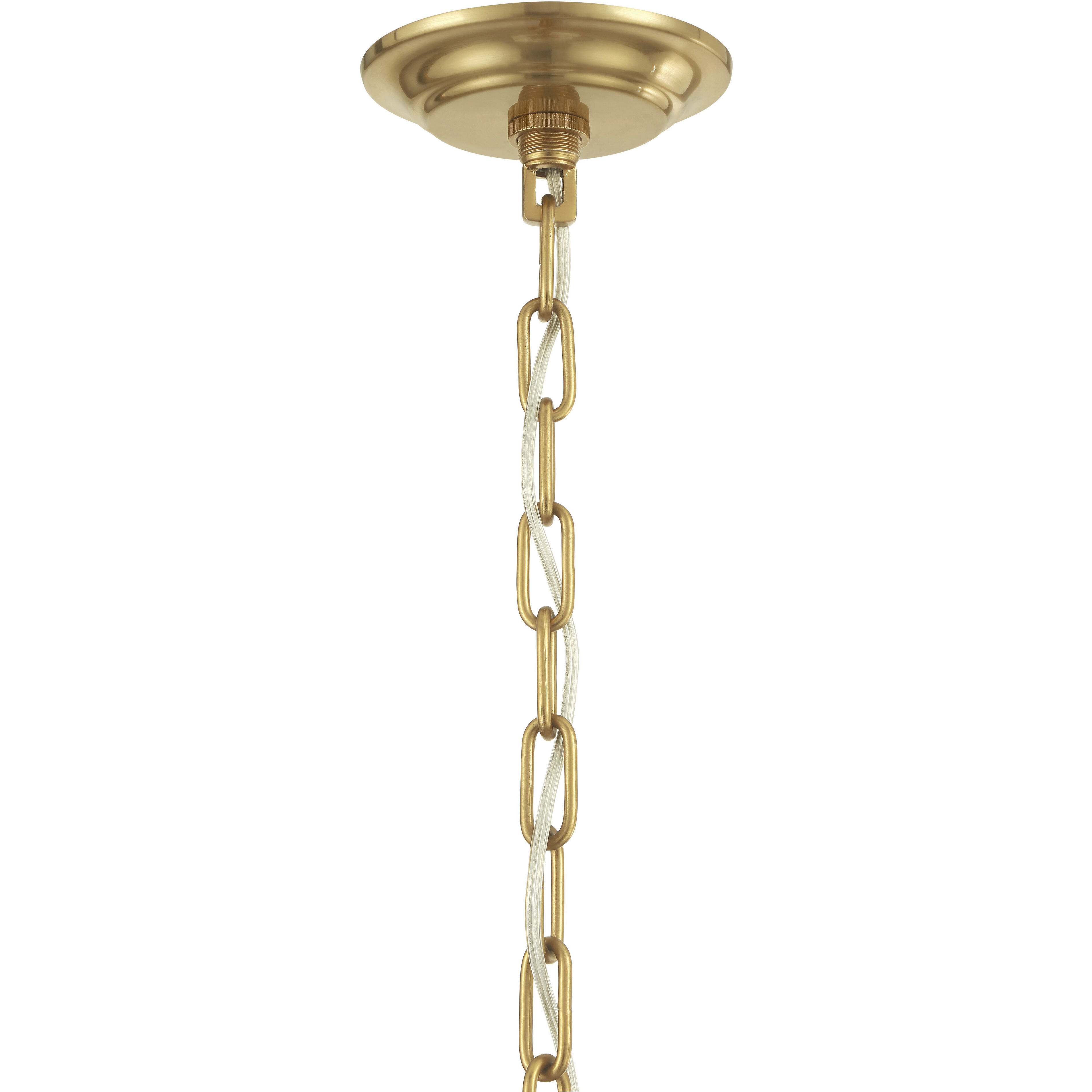 Orchid 10 Light 13 inch Legacy Brass Pendant Ceiling Light in White Handmade Glass