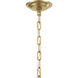 Orchid 10 Light 13 inch Legacy Brass Pendant Ceiling Light in White Handmade Glass