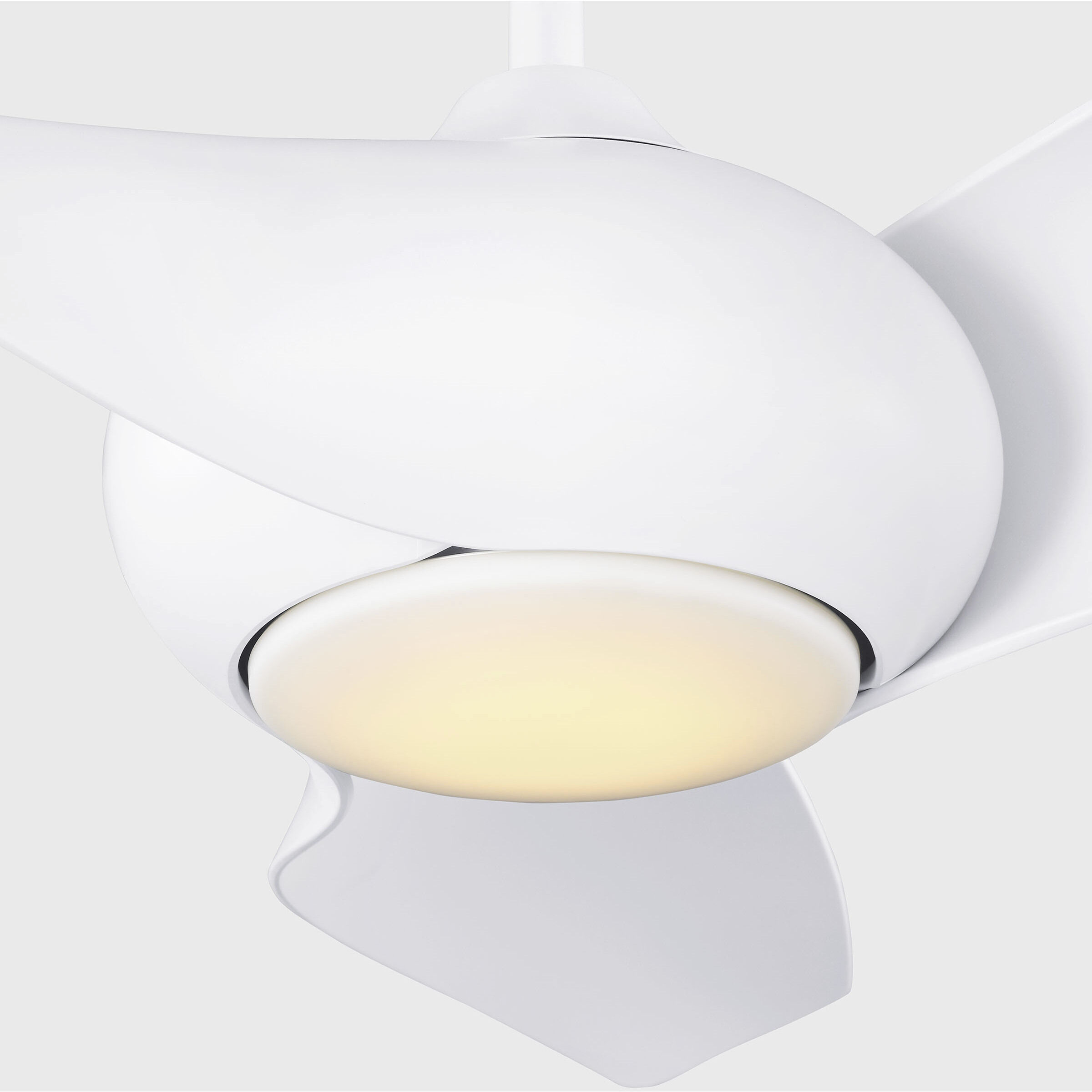 Topan 52 inch Matte White with Matte White ABS Blades Indoor/Outdoor Smart Ceiling Fan