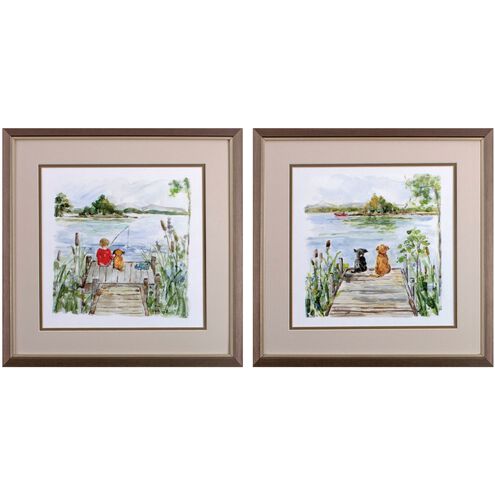 Waterside Collection Green Framed Art