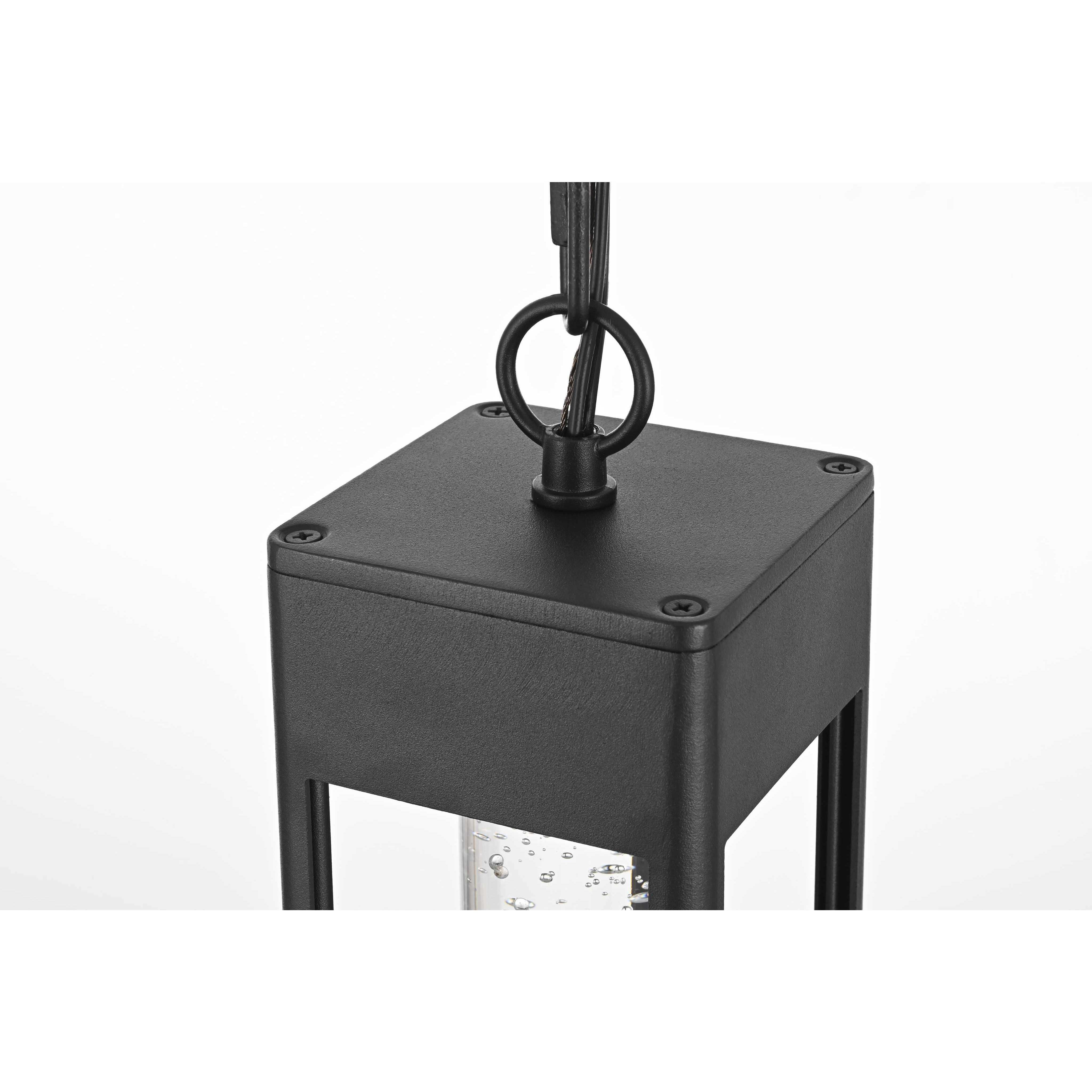 Amaris 1 Light 4 inch Black Outdoor Pendant