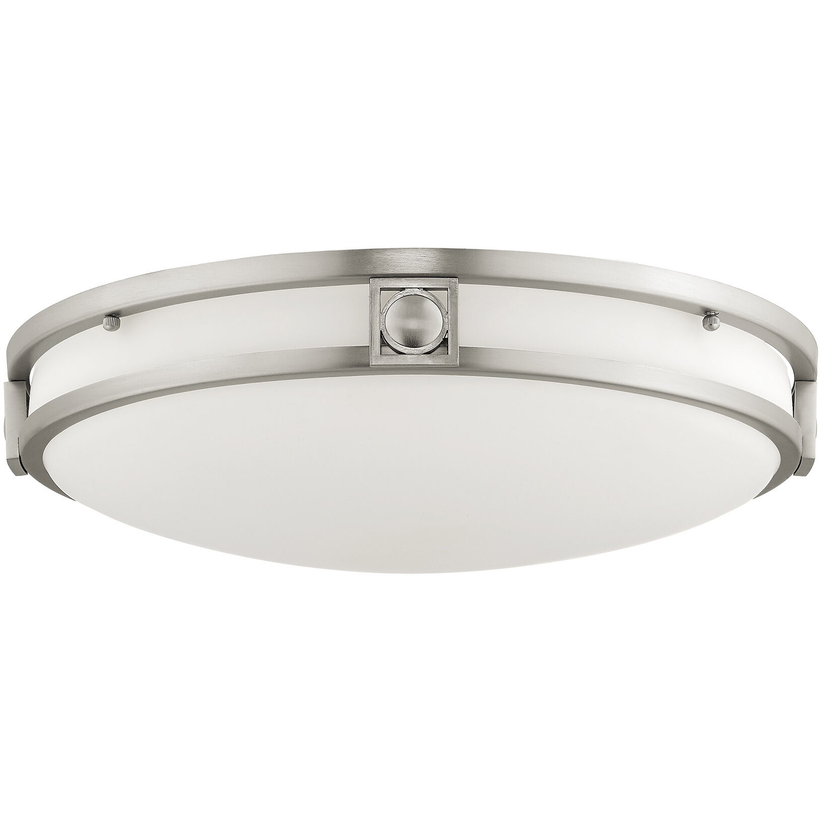 Titania 3 Light 16 inch Brushed Nickel Flush Mount Ceiling Light