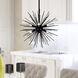 Savannah 6 Light 16 inch Black Chandelier Ceiling Light