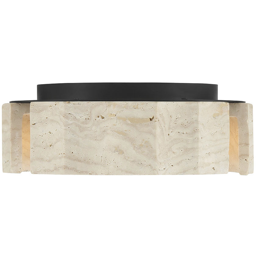 Roslington LED 11.5 inch Matte Black Flush Mount Ceiling Light