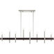 Denmark 8 Light 9 inch Brushed Nickel with Bronze Accents Chandelier Ceiling Light