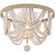 Jolie 4 Light 16 inch Antique White Flush Mount Ceiling Light