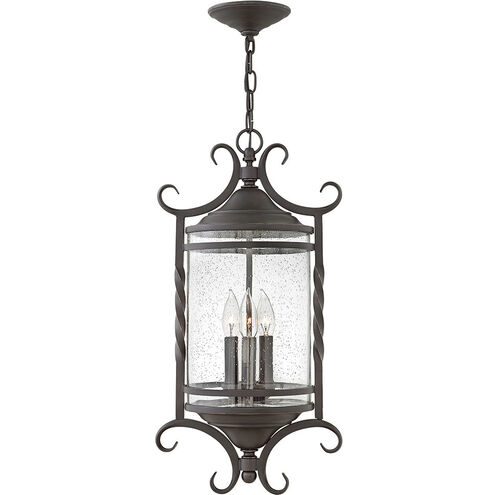 Casa LED 12 inch Olde Black Outdoor Hanging Lantern