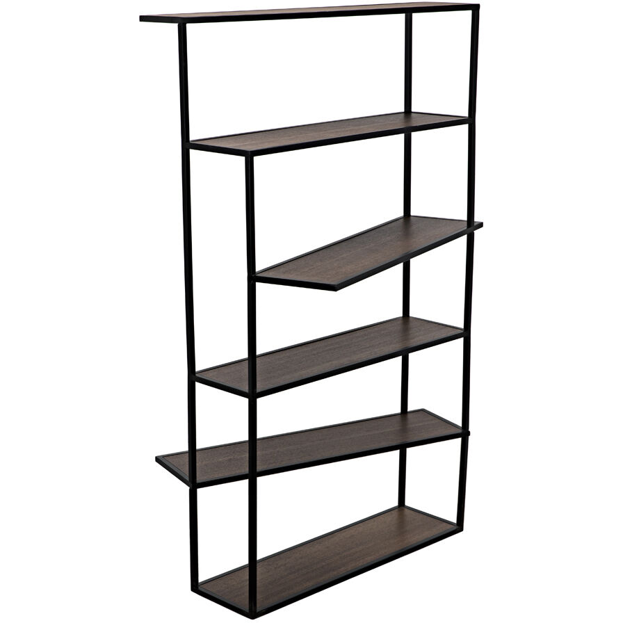 Verso Matte Black Bookcase