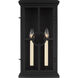 Belleville 2 Light 18 inch Textured Black Outdoor Wall Lantern, Medium