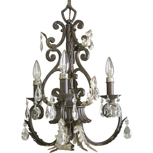 Savona 3 Light 16 inch Cognac Chandelier Ceiling Light