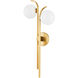 Laval 2 Light 10.5 inch Aged Brass Wall Sconce Wall Light