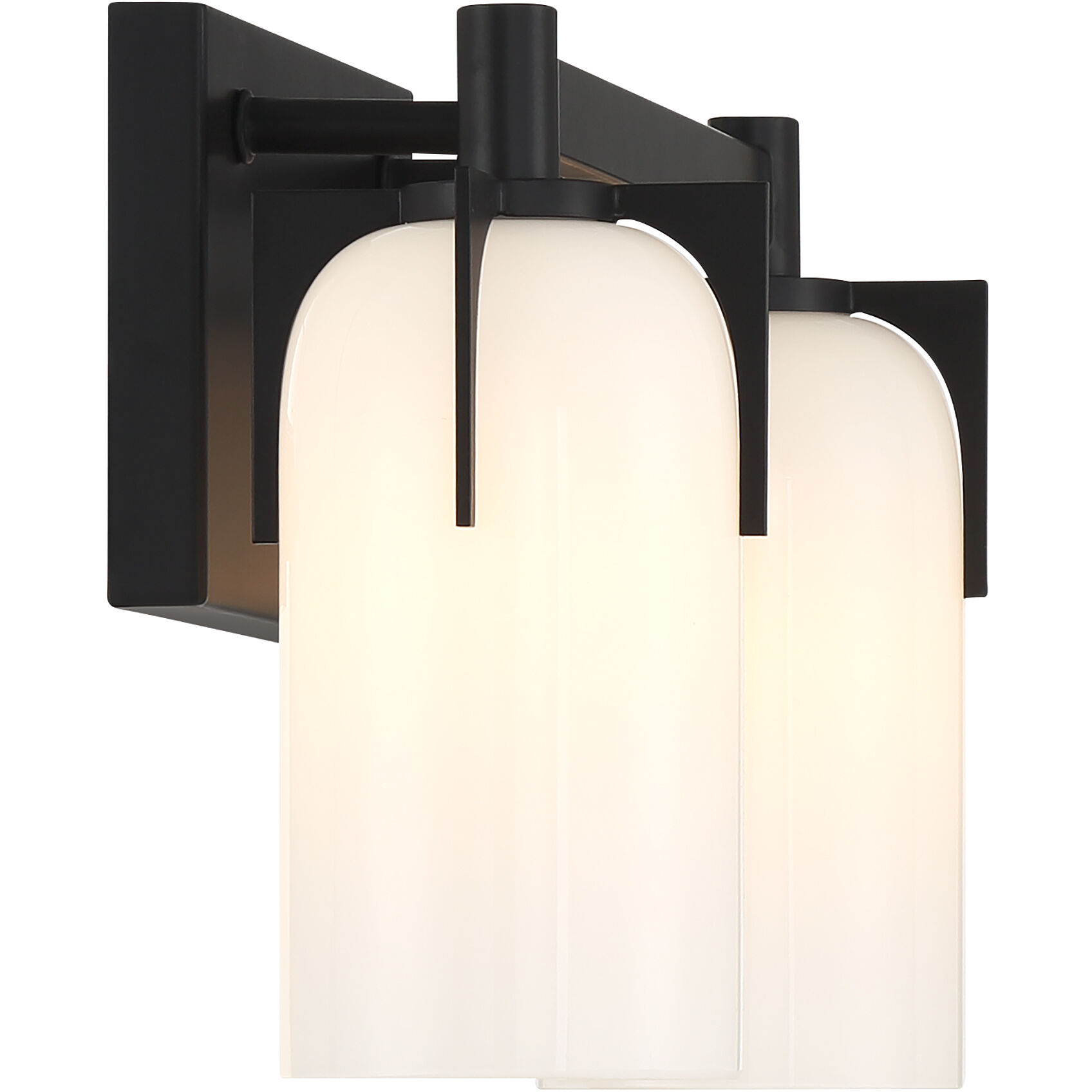 Caldwell 2 Light 14.75 inch Black Bathroom Vanity Light Wall Light