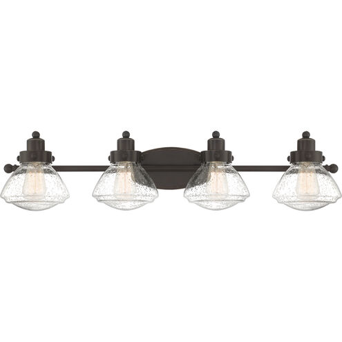 Quoizel Scholar 4 Light 33.75 inch Palladian Bronze Bath Light Wall Light SCH8604PN - Open Box