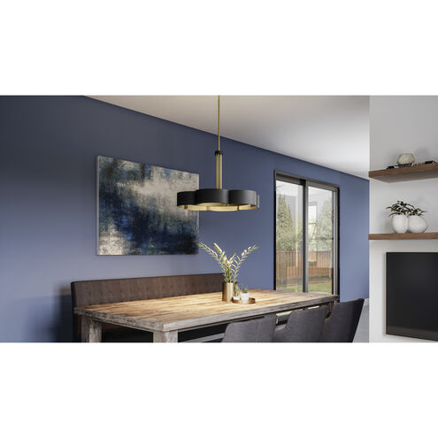 Balsam 6 Light 28 inch Matte Black Chandelier Ceiling Light