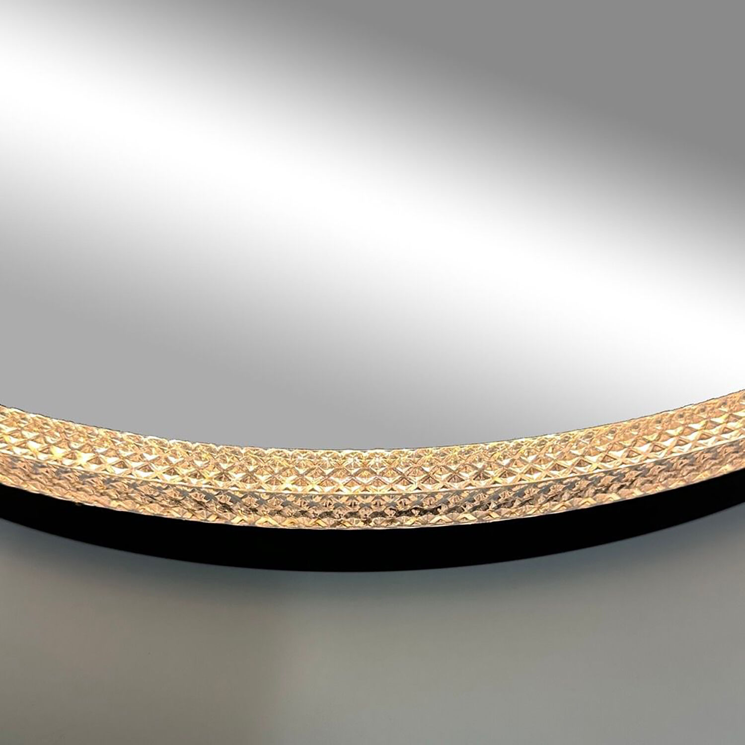 Reflections 23.6 X 23.6 inch Matte Black LED Mirror