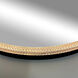 Reflections 23.6 X 23.6 inch Matte Black LED Mirror