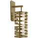 Tempest LED 6.2 inch Novel Brass Indoor Sconce Wall Light