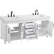 Nathan 72 X 34 inch White Bathroom Vanity Cabinet