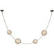 Anne-Marie Barton Dune LED 8 inch Ash Suede and Mottled Pewter Belted Light Ceiling Light