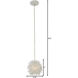 Urchin 1 Light 6.25 inch White Mini Pendant Ceiling Light