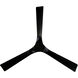 Torque 58 inch Matte Black Downrod Ceiling Fan